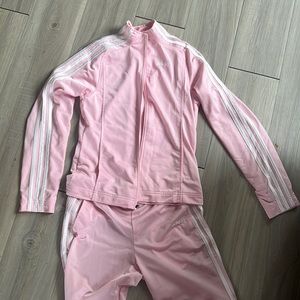 Adidas pink tracksuit